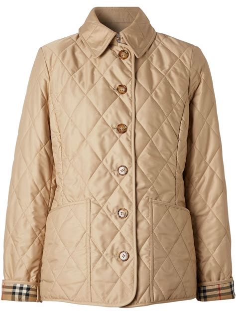 burberry london women's classic quilted jacket|burberry quilted jacket outlet.